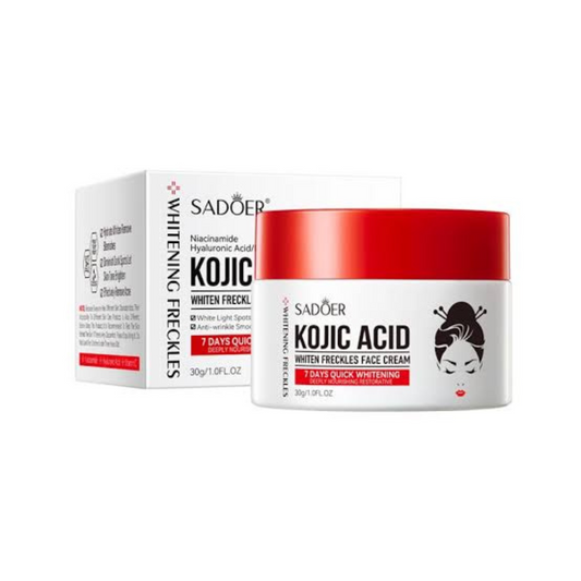 SADOER Kojic Acid Whitening Cream  Fade Freckles & Dark Spots (30g)
