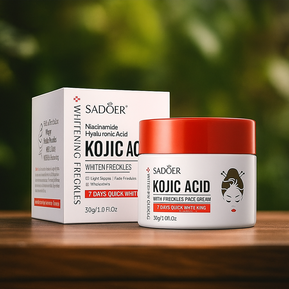 SADOER Kojic Acid Whitening Cream  Fade Freckles & Dark Spots (30g)