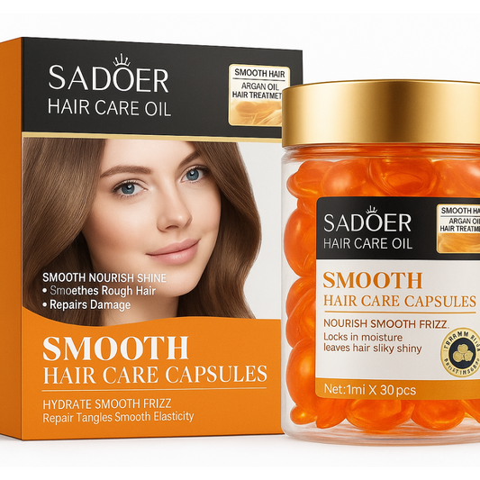 SADOER Argan Oil Hair Capsules  Anti-Frizz Hair Repair (30×1ml)