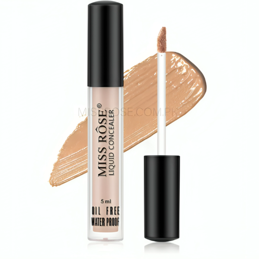 Miss Rose Liquid Concealer  Full Coverage, Waterproof & Oil-Free